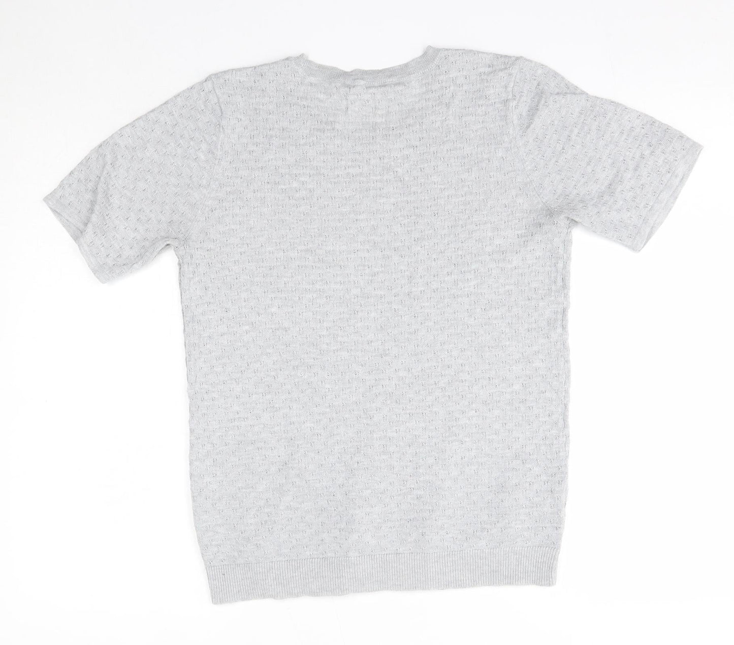 Dorothy Perkins Womens Grey Round Neck  Polyester Pullover Jumper Size 10