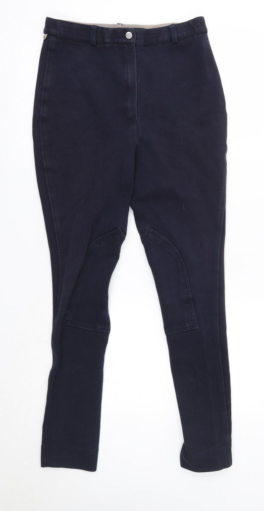 Harry Hall Womens Blue  Cotton Jogger Leggings Size 28 in L28 in   - Jodhpurs