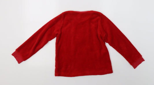 Mqataalan Girls Red Solid Polyester Top Pyjama Top Size 10-11 Years   - Minnie Mouse