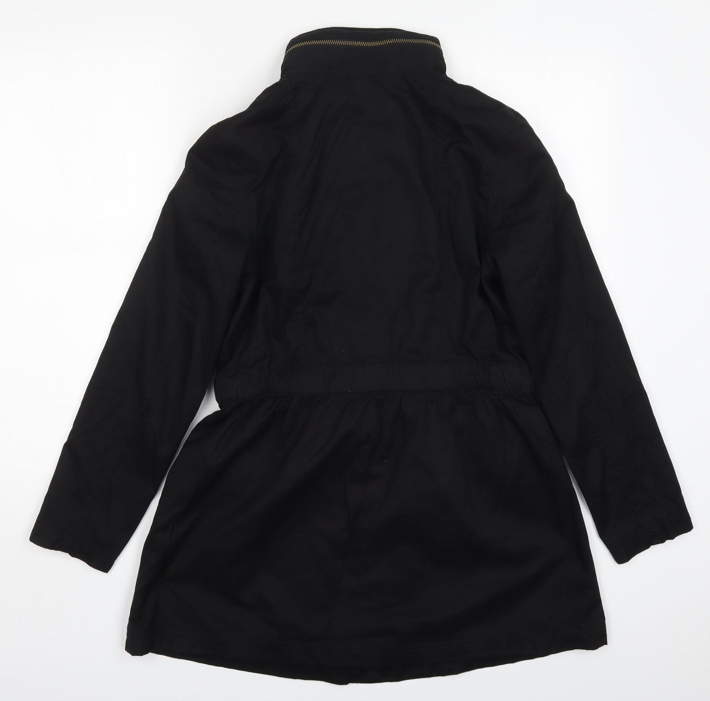 H&M Womens Black   Jacket Coat Size 8  Zip