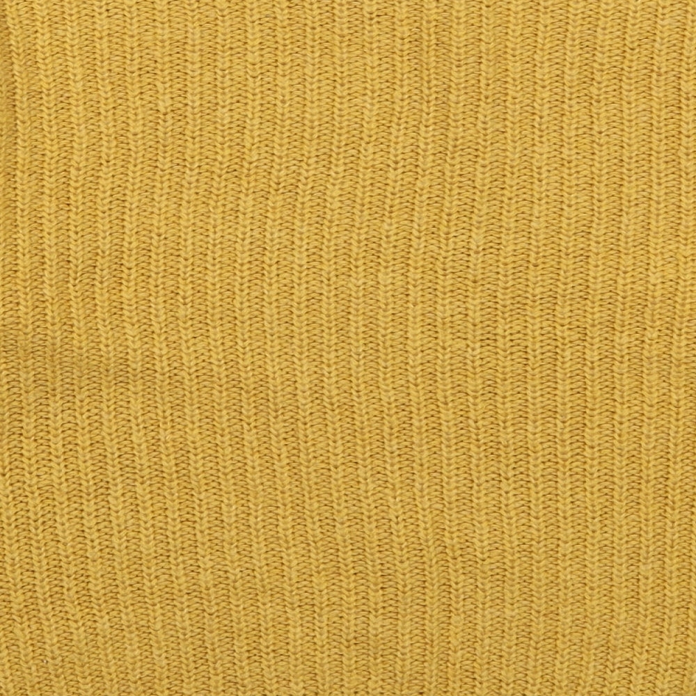 New Look Womens Yellow Round Neck  Acrylic Pullover Jumper Size S