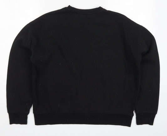 Primark Womens Black  Cotton Pullover Sweatshirt Size 10  Pullover