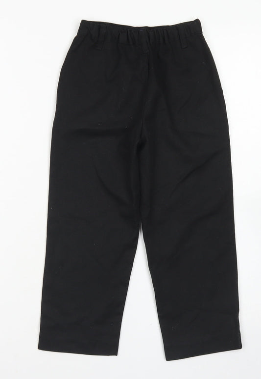 Nutmeg Boys Black  Polyester Dress Pants Trousers Size 4-5 Years  Regular Hook & Eye - School wear