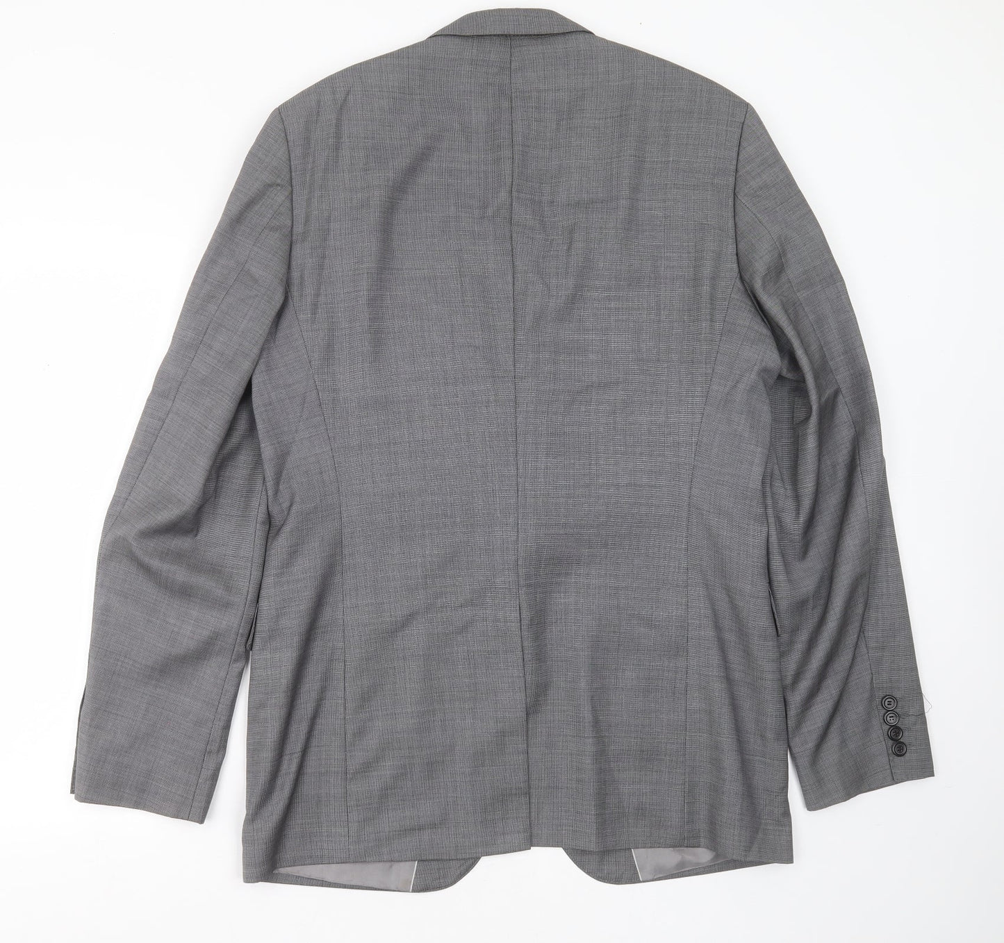 GUABELLO Mens Grey  Wool Jacket Suit Jacket Size 40