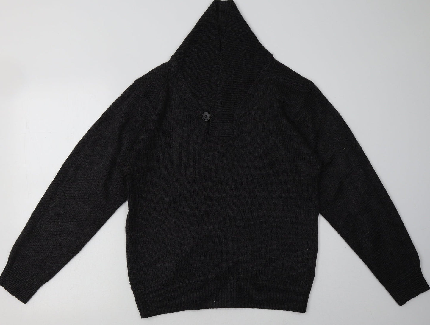 Cedar Wood State Mens Black  Acrylic Pullover Sweatshirt Size S