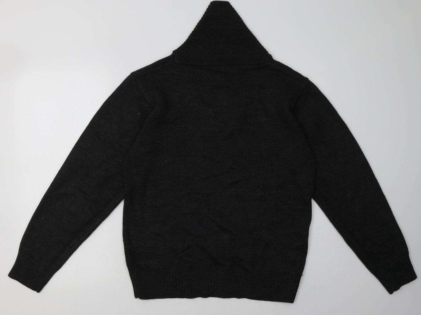 Cedar Wood State Mens Black  Acrylic Pullover Sweatshirt Size S