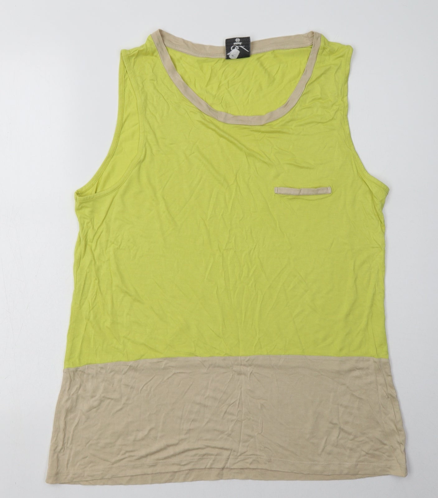 NEXT Womens Green  Viscose Basic Tank Size 20 Scoop Neck