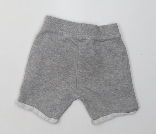 Nutmeg Boys Grey  Cotton Shorts Outfit/Set Size 12-18 Months  Tie