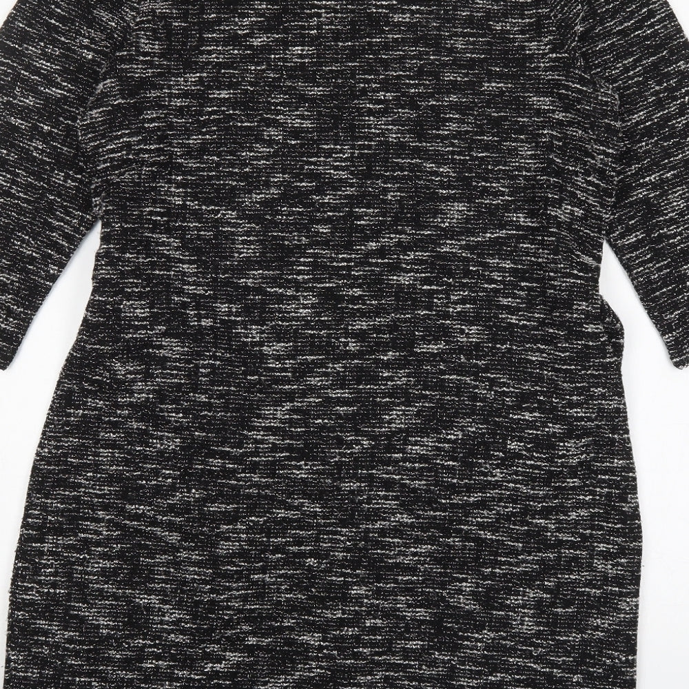 PEP&CO Womens Grey  Polyester Jumper Dress  Size 10  Round Neck