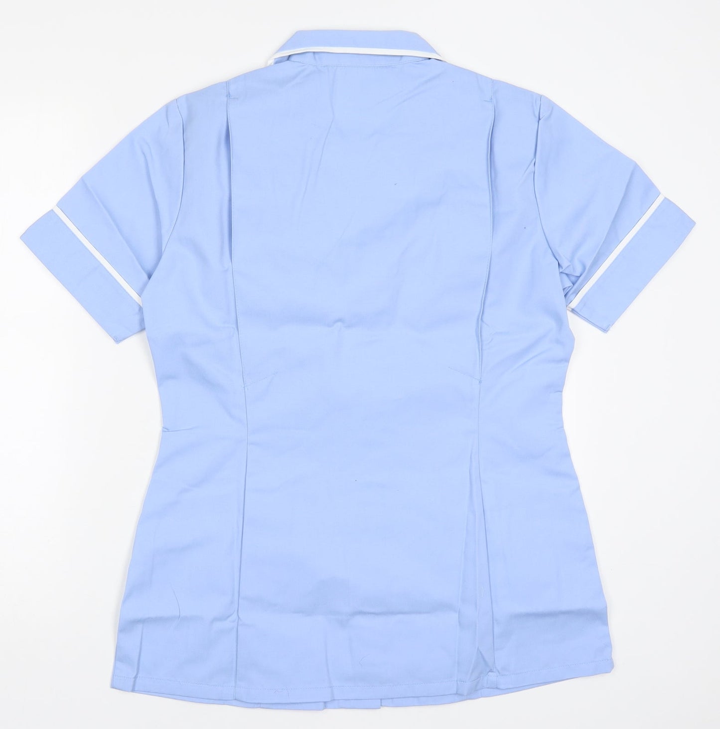 Alexndra Womens Blue  Polyester Basic Polo Size 8 V-Neck