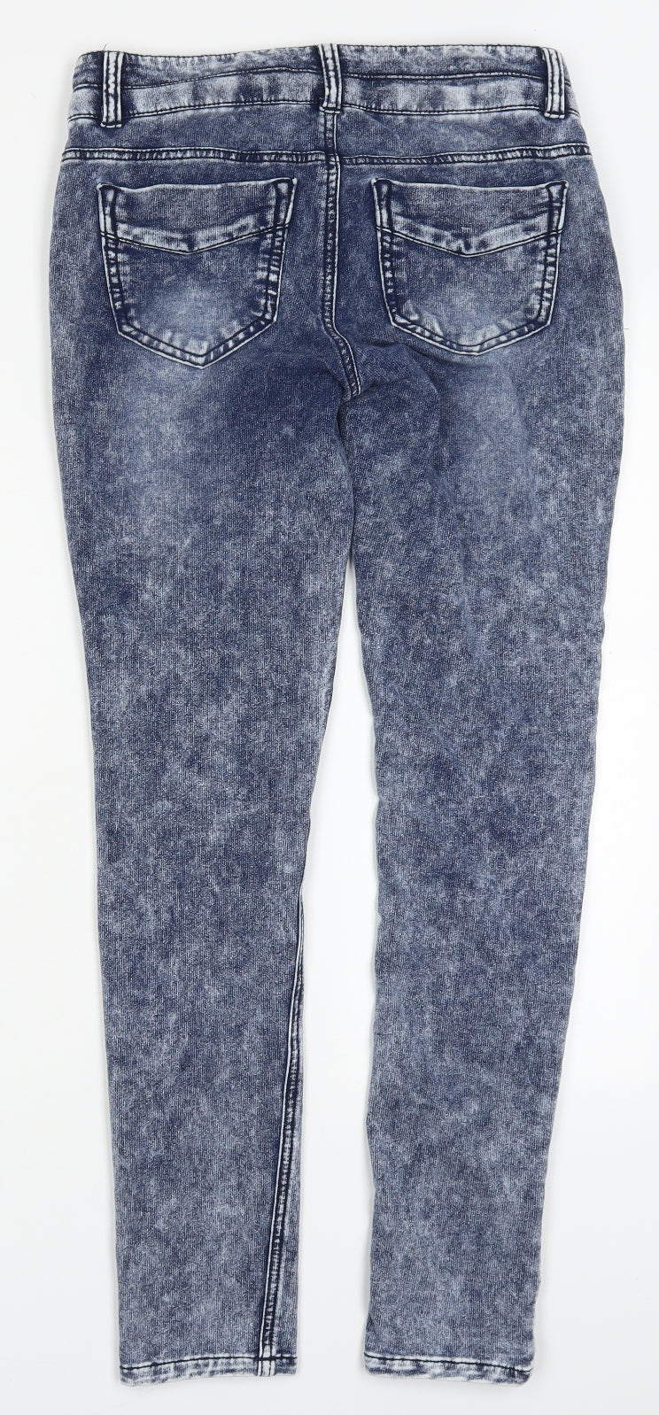 Vanilla Star Womens Blue  Cotton Jegging Jeans Size 29 in L30 in Regular Button