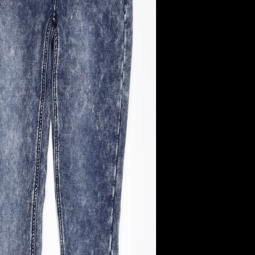 Vanilla Star Womens Blue  Cotton Jegging Jeans Size 29 in L30 in Regular Button
