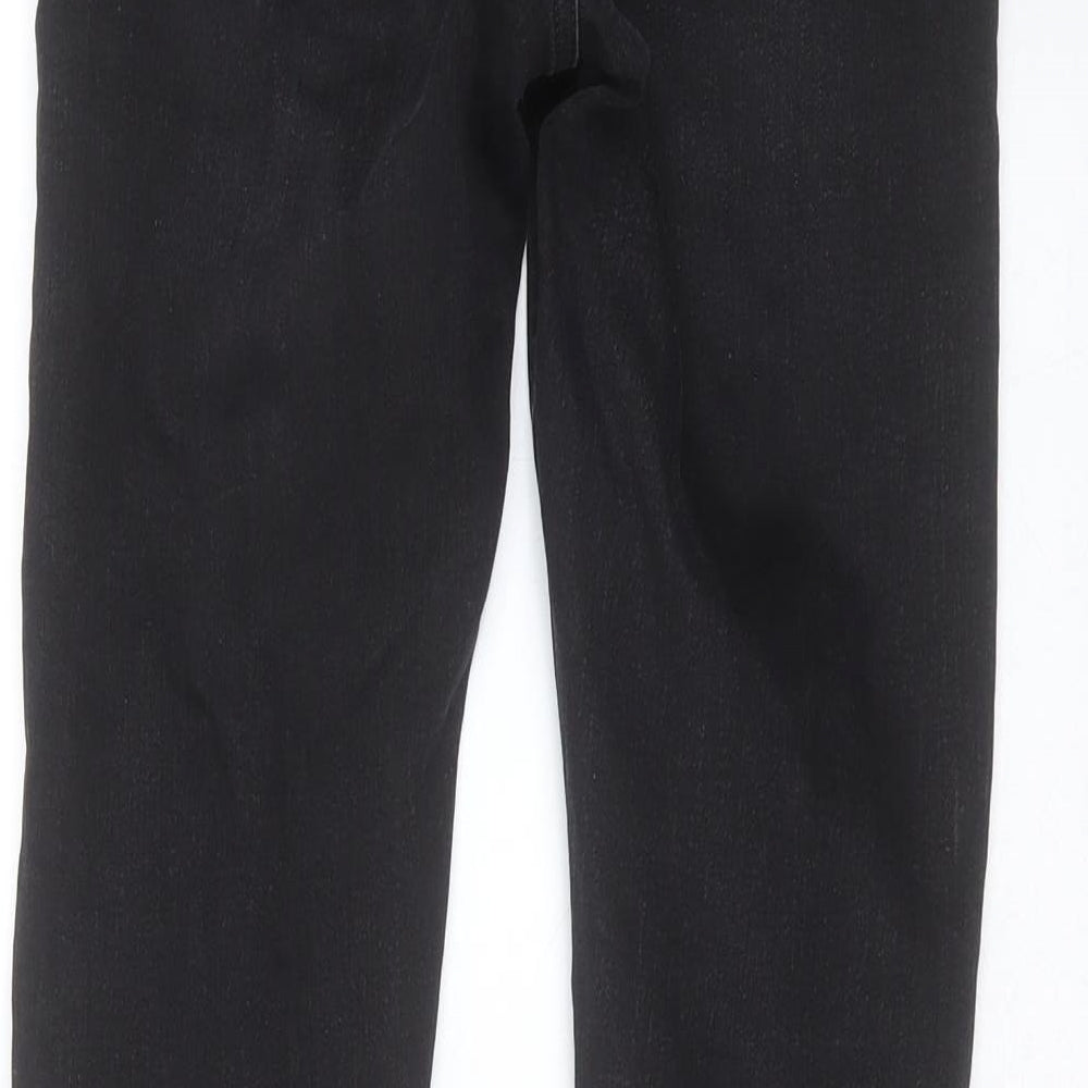 ASOS Womens Black  Cotton Skinny Jeans Size 26 in L29 in Extra-Slim Zip
