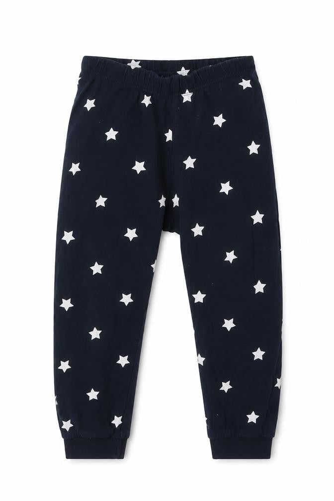 H&M Girls Blue Geometric Cotton Cami Pyjama Pants Size 2 Years   - Star Print