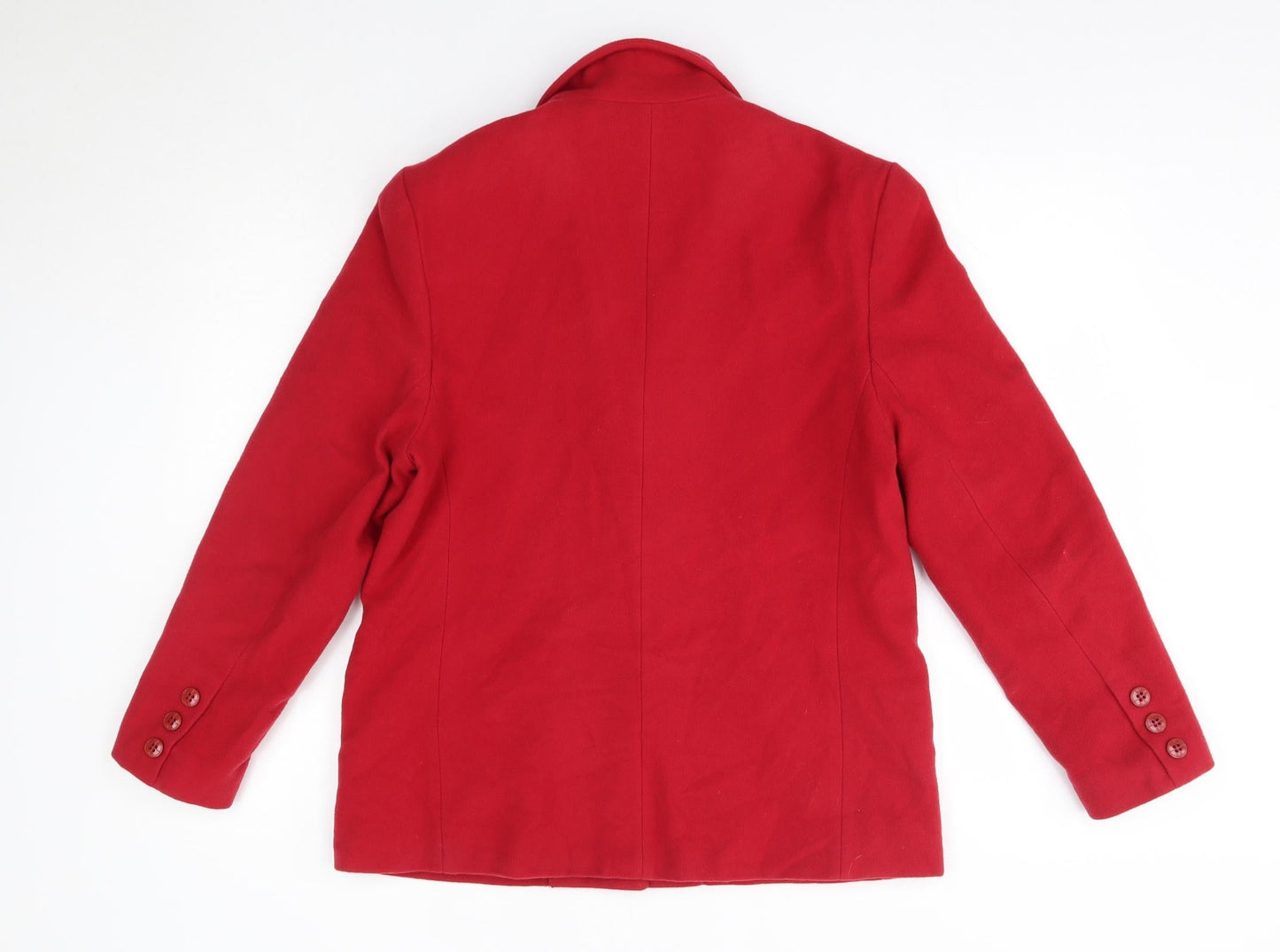 Classic Womens Red   Overcoat Coat Size 12