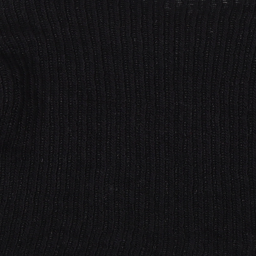 Sweewe Womens Black Round Neck  Acrylic Pullover Jumper Size S