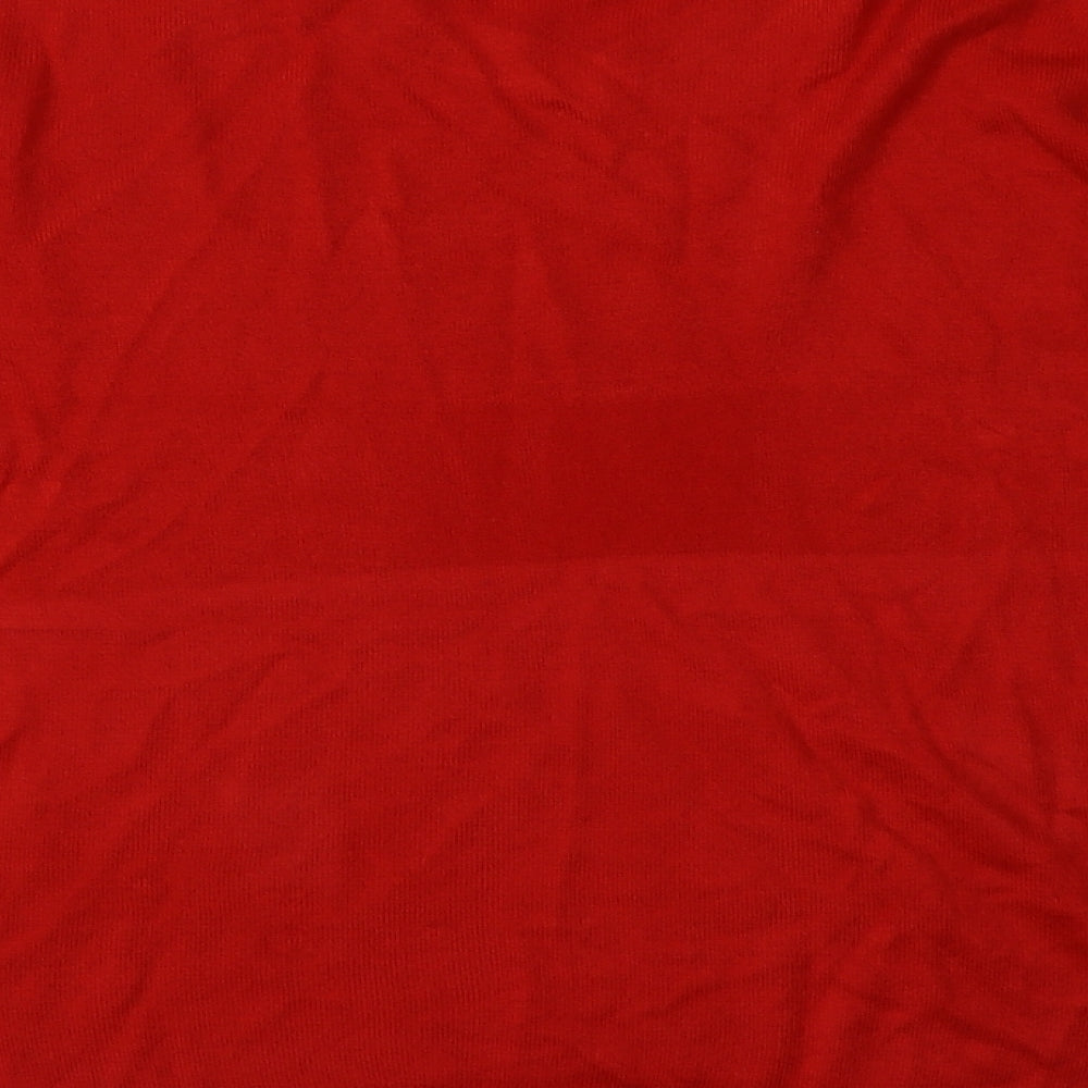 Primark Womens Red  Acrylic Pullover Sweatshirt Size M  Pullover