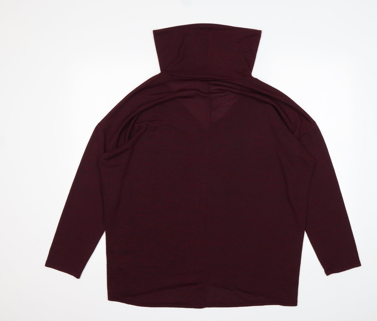 New Look Womens Purple Roll Neck   Pullover Jumper Size L