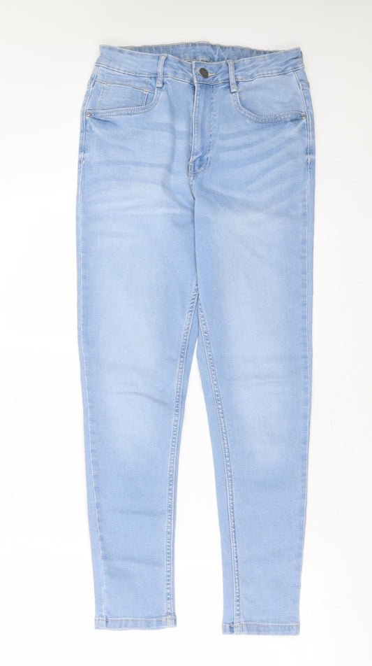 Bare Denim Womens Blue  Cotton Skinny Jeans Size 30 in L26 in Extra-Slim Zip
