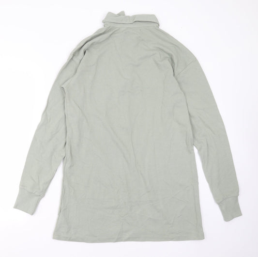 Threadbare Womens Green  Cotton Basic Polo Size 8 Collared