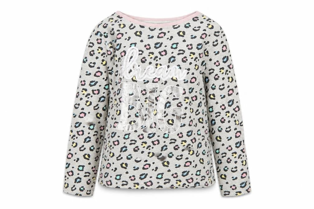 PEP&CO Girls Multicoloured Animal Print Cotton Top Pyjama Top Size 4-5 Years