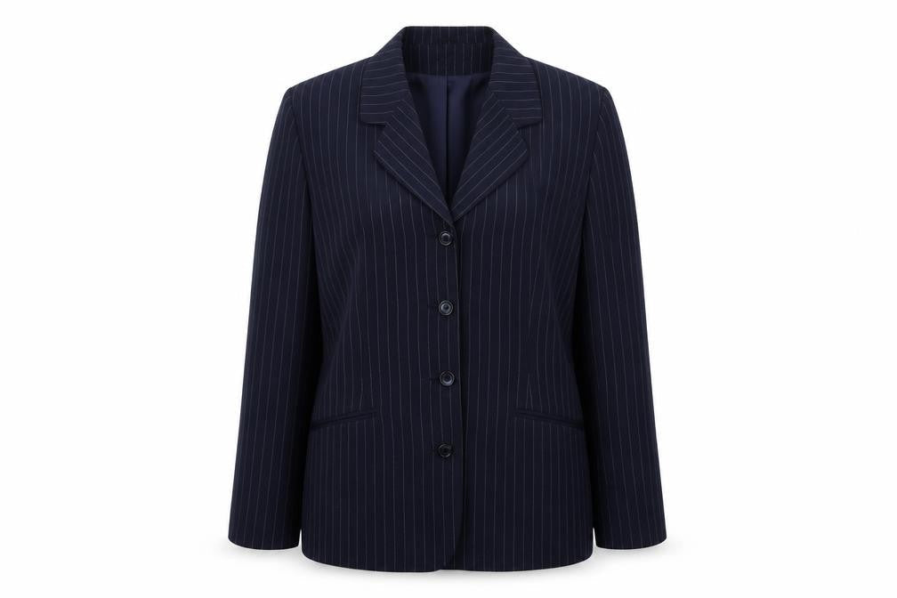 Mackays Blue Striped  Jacket Blazer Size 14  Button