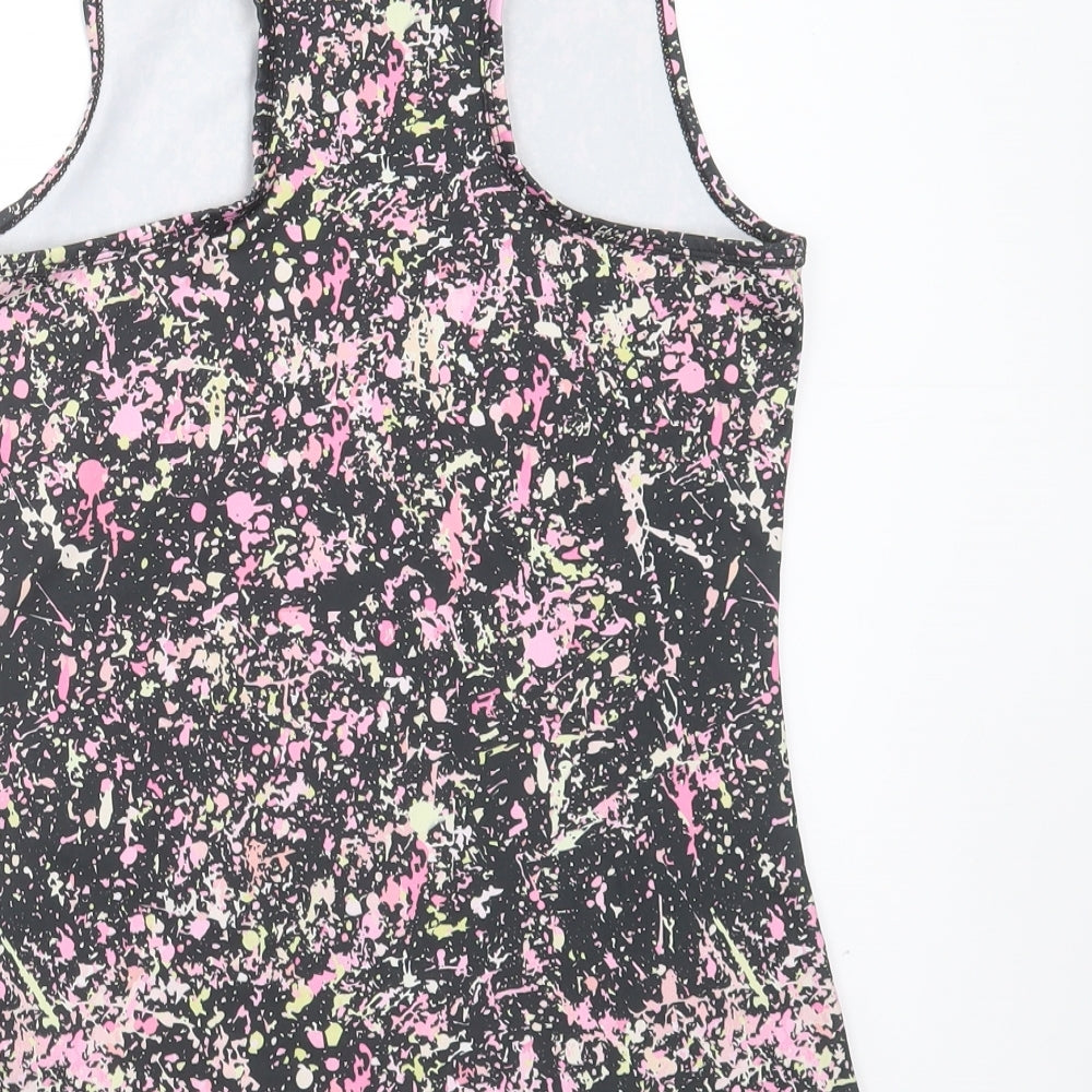 Primark Girls Black  Polyester Basic Tank Size 12-13 Years Round Neck  - active wear