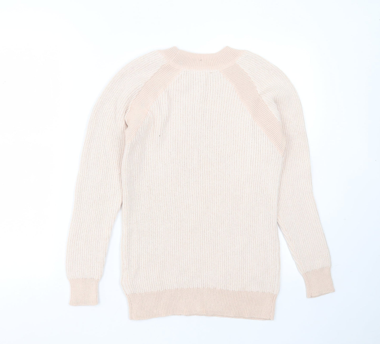 Principles Womens Pink Round Neck  Nylon Pullover Jumper Size 8