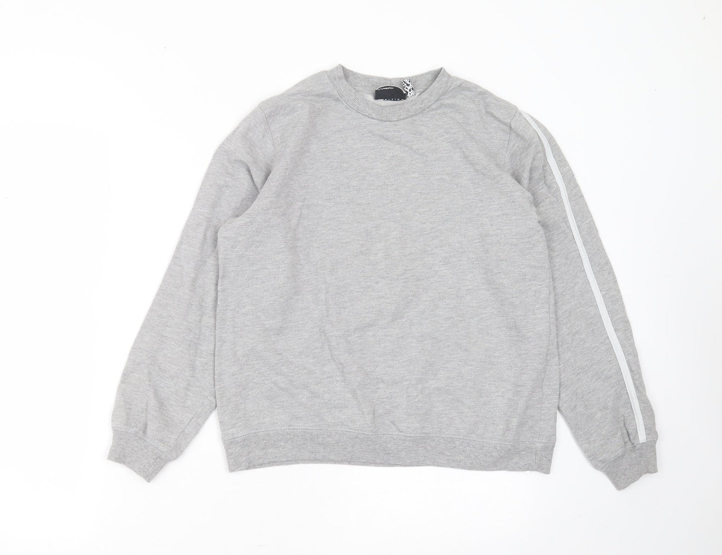 ASOS Womens Grey  Cotton Pullover Sweatshirt Size 8