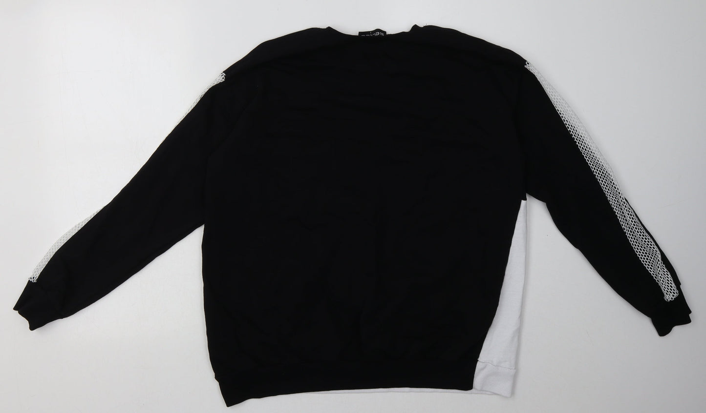 Select Womens Black Plaid Cotton Pullover Sweatshirt Size M  Pullover - athletic edition