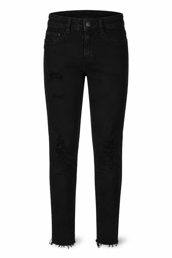New Look Girls Black  Cotton Skinny Jeans Size 11 Years  Regular Button