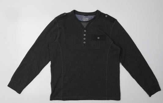 Matalan Mens Grey  Polyester Pullover Sweatshirt Size M