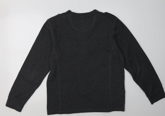 Matalan Mens Grey  Polyester Pullover Sweatshirt Size M