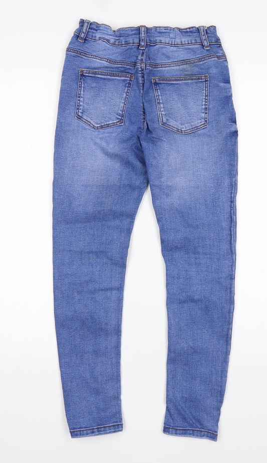 Denim Co Girls Blue  Cotton Skinny Jeans Size 10-11 Years  Regular