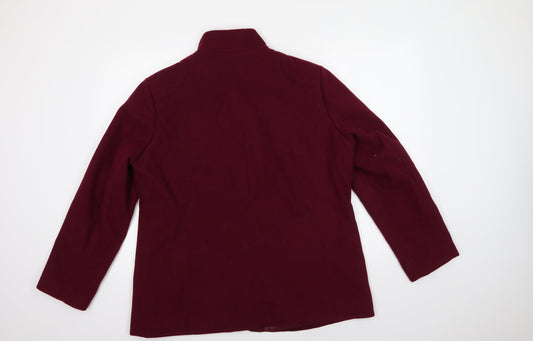 Northmoor Womens Purple   Pea Coat Coat Size 18  Button