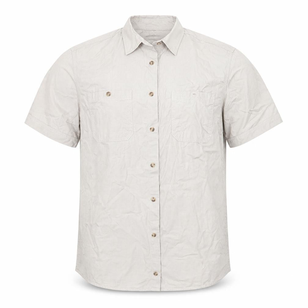 celio* Mens Grey  Cotton Blend  Button-Up Size L Collared Button