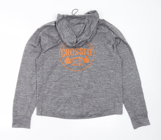 crossfit Mens Grey  Polyester Full Zip Hoodie Size M   - cross fit