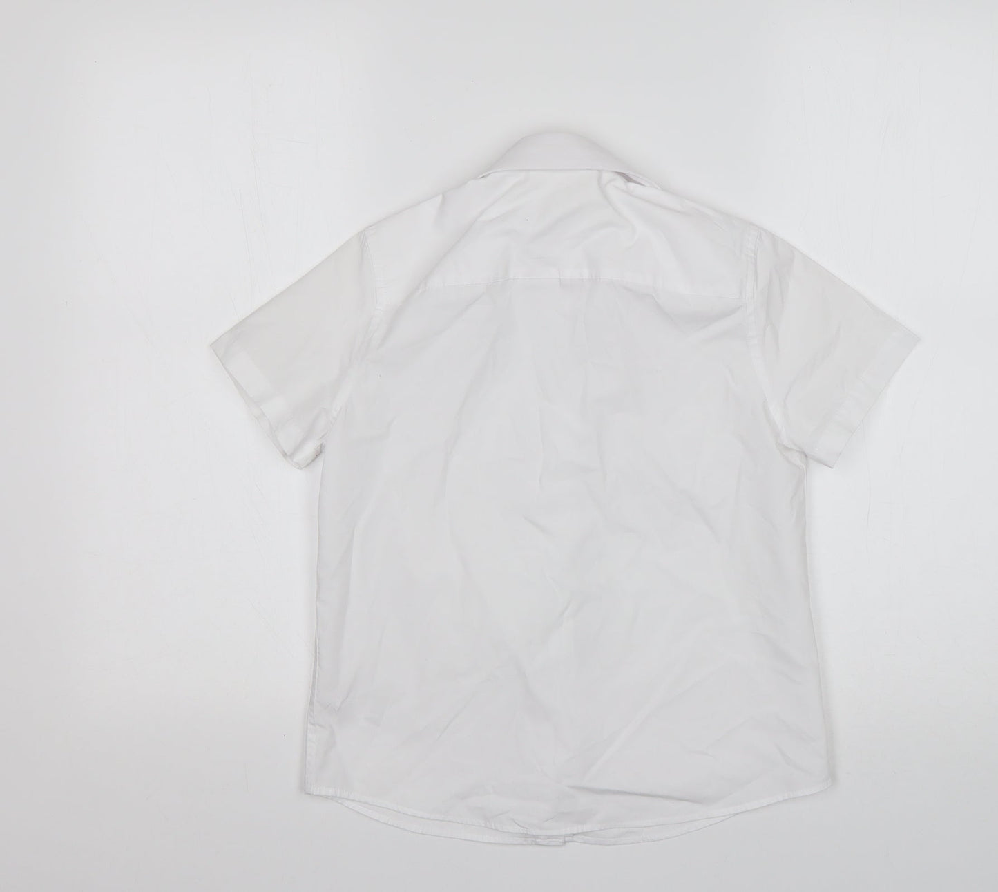 F&F Boys White  Polyester Basic Button-Up Size 9-10 Years Collared