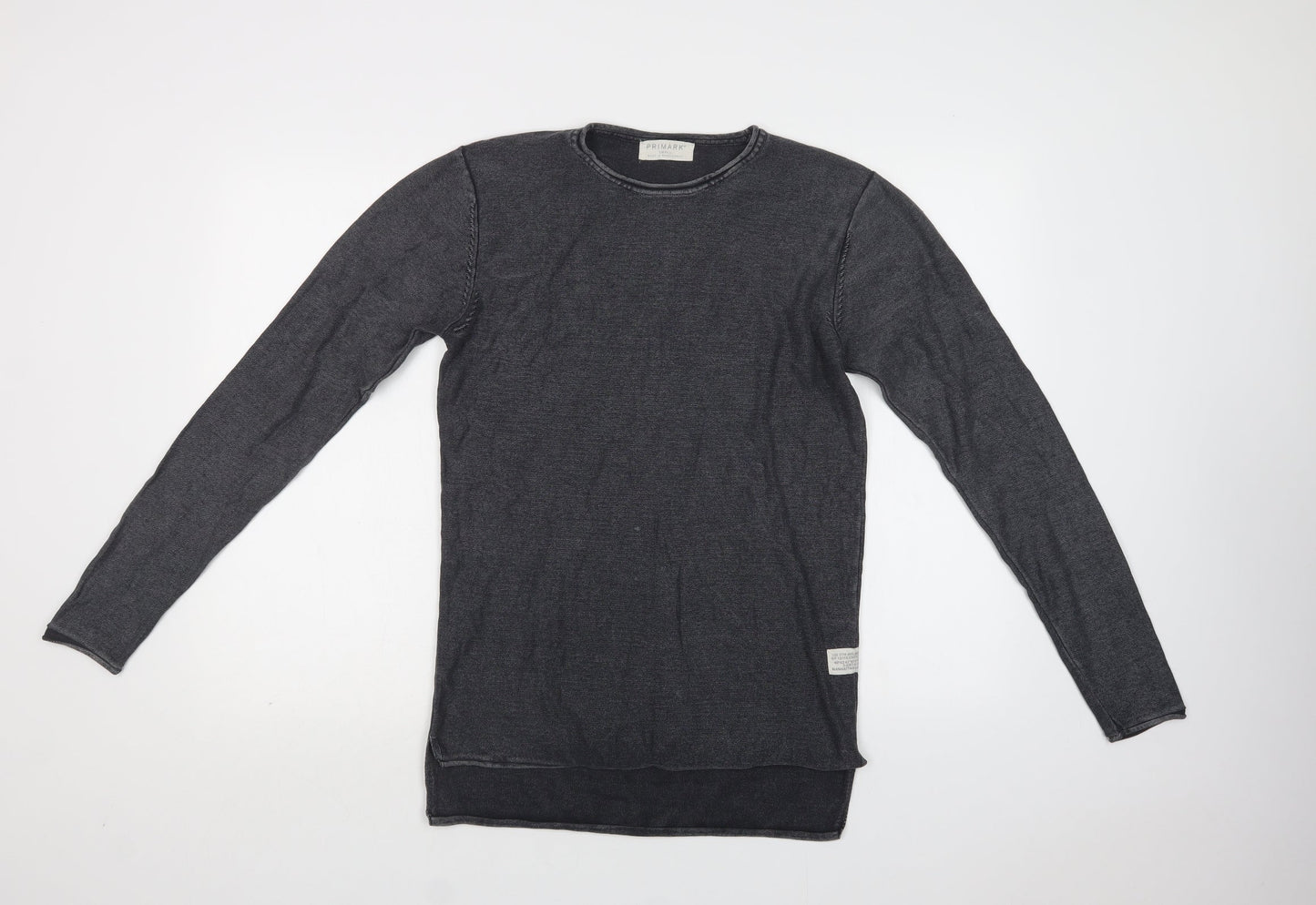 Primark Mens Grey  Cotton Pullover Sweatshirt Size S