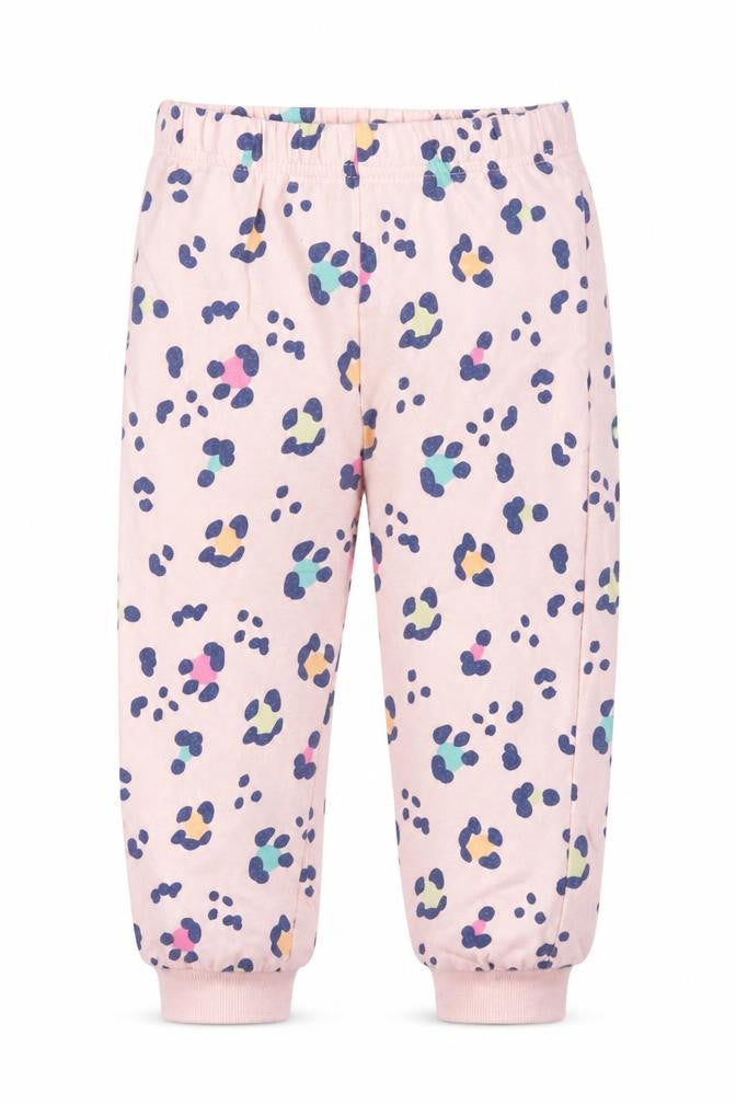 Matalan Girls Pink Animal Print Cotton Capri Pyjama Pants Size 2 Years   - Leopard print