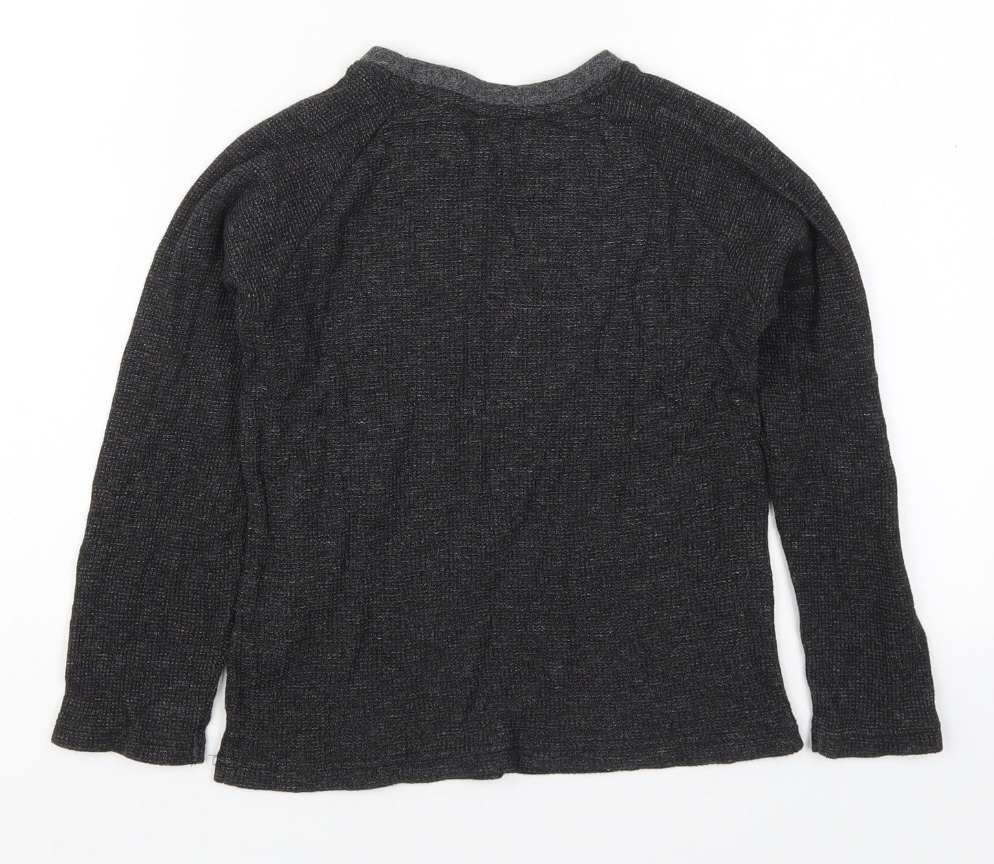 Primark Girls Grey Round Neck  Cotton Pullover Jumper Size 6-7 Years  Pullover