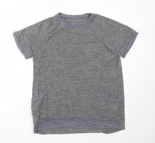 Preworn Womens Grey Round Neck  Polyester Pullover Jumper Size XL