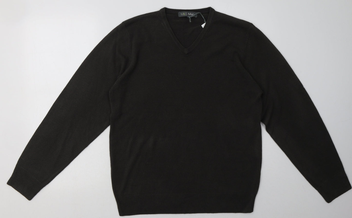 Marks and Spencer Mens Grey  Acrylic Pullover Sweatshirt Size M