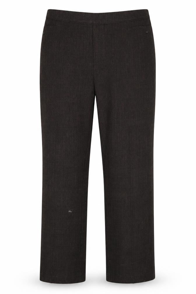M&S Mens Brown  Polyester Trousers  Size 20 L28 in Regular