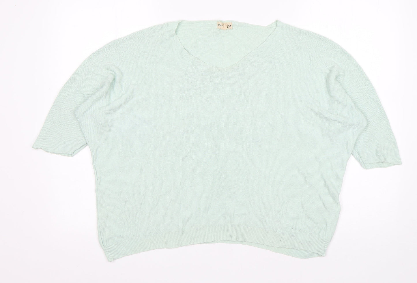 Phase Eight Womens Green Round Neck  Viscose Pullover Jumper Size S