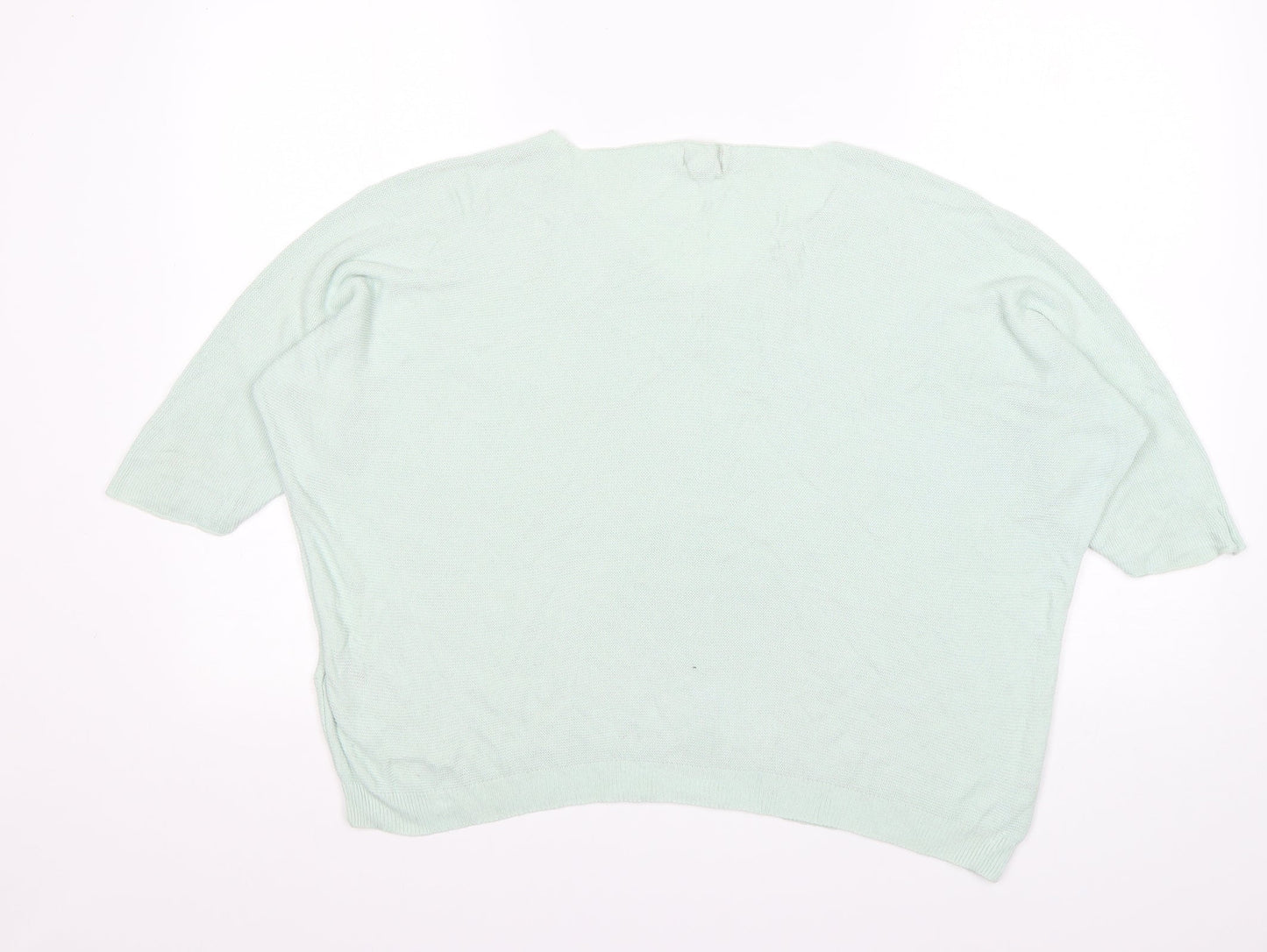 Phase Eight Womens Green Round Neck  Viscose Pullover Jumper Size S