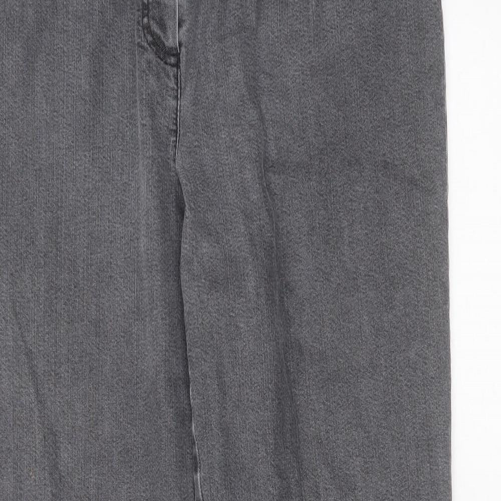 COSMA Womens Grey  Cotton Straight Jeans Size 36 in L31 in Regular