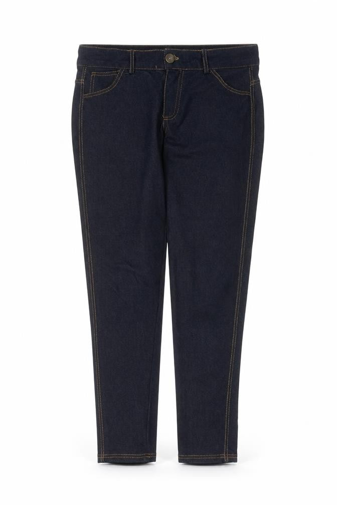 F&F Womens Blue  Cotton Jegging Jeans Size 12 L29 in Extra-Slim Zip