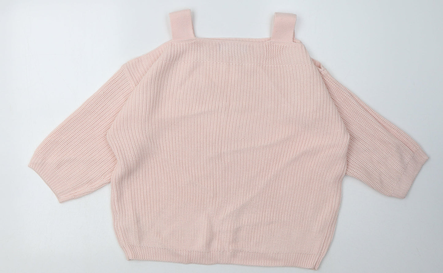 Marks and Spencer Womens Pink  Acrylic Pullover Sweatshirt Size L  Pullover