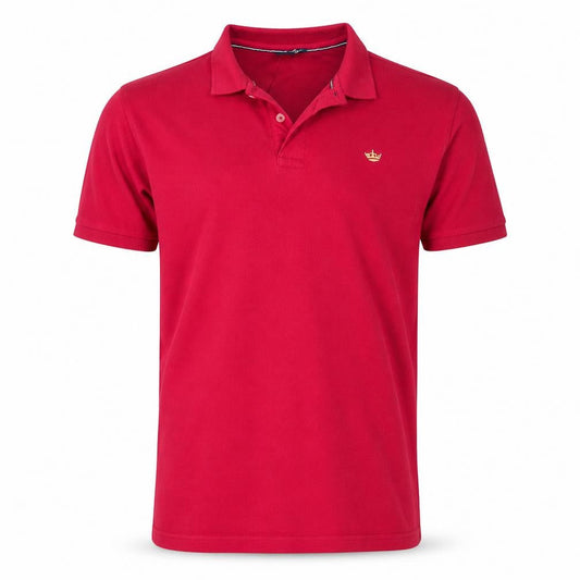 Industrialize Mens Red  100% Cotton  Polo Size M Collared